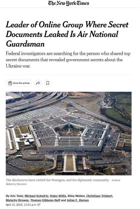Air National Guardsman led online group where US documents leaked: report